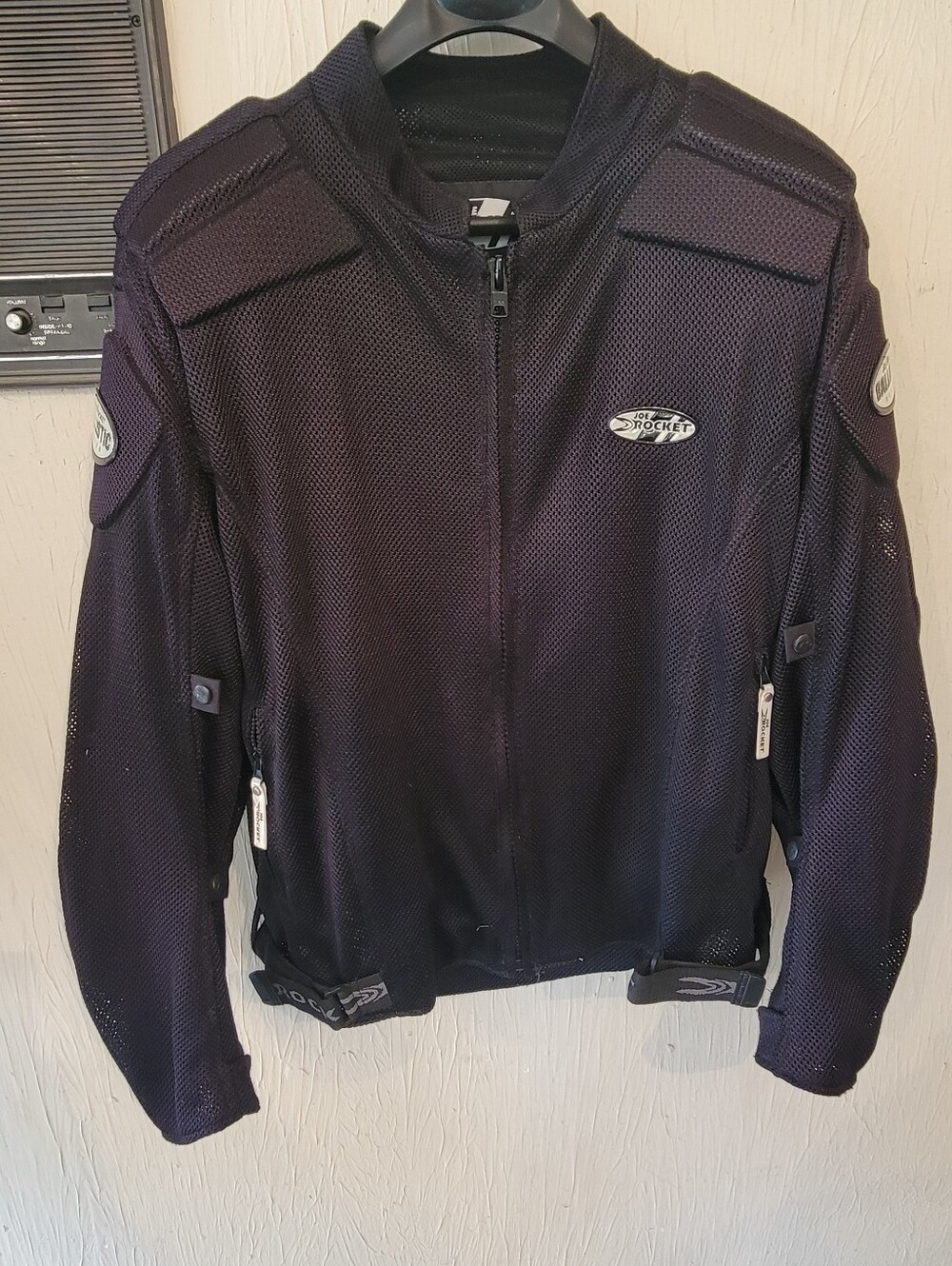 Joe Rocket Mesh Motorcycle Riding Jacket – 3XL – Black – Armor Ready